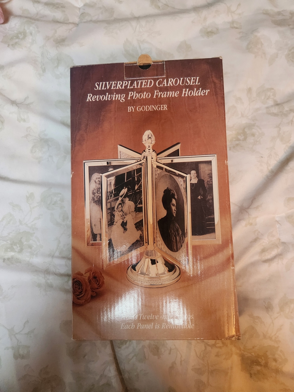 Godinger Silver Plated Revolving Photo Frame Carousel